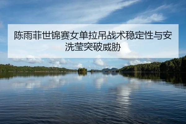 陈雨菲世锦赛女单拉吊战术稳定性与安洗莹突破威胁